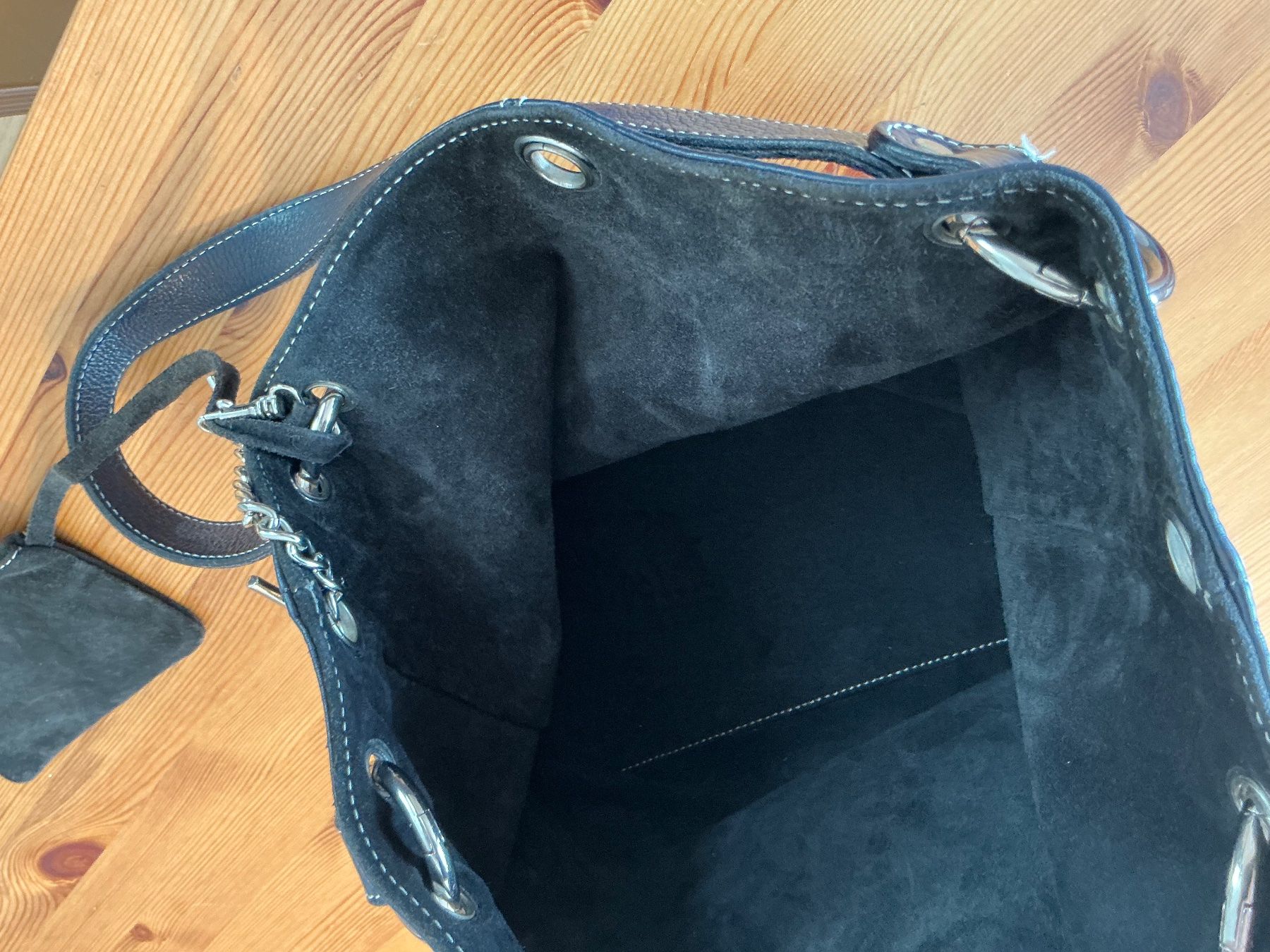 Borse da donna: Elegante  Damentasche,    LEDER,  dunkelblau – Usato da Aesch BL venduto da Fortexx 6
