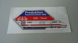 SBB Lok-Team Aufkleber, ICE, Produktion Personenv., top NEU
