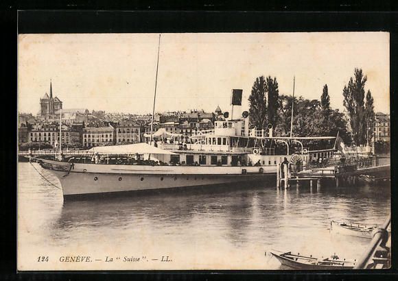 Cartoline postali: AK Genève, La Suisse, 1916 – Usato da Berlin venduto da bartko-reher