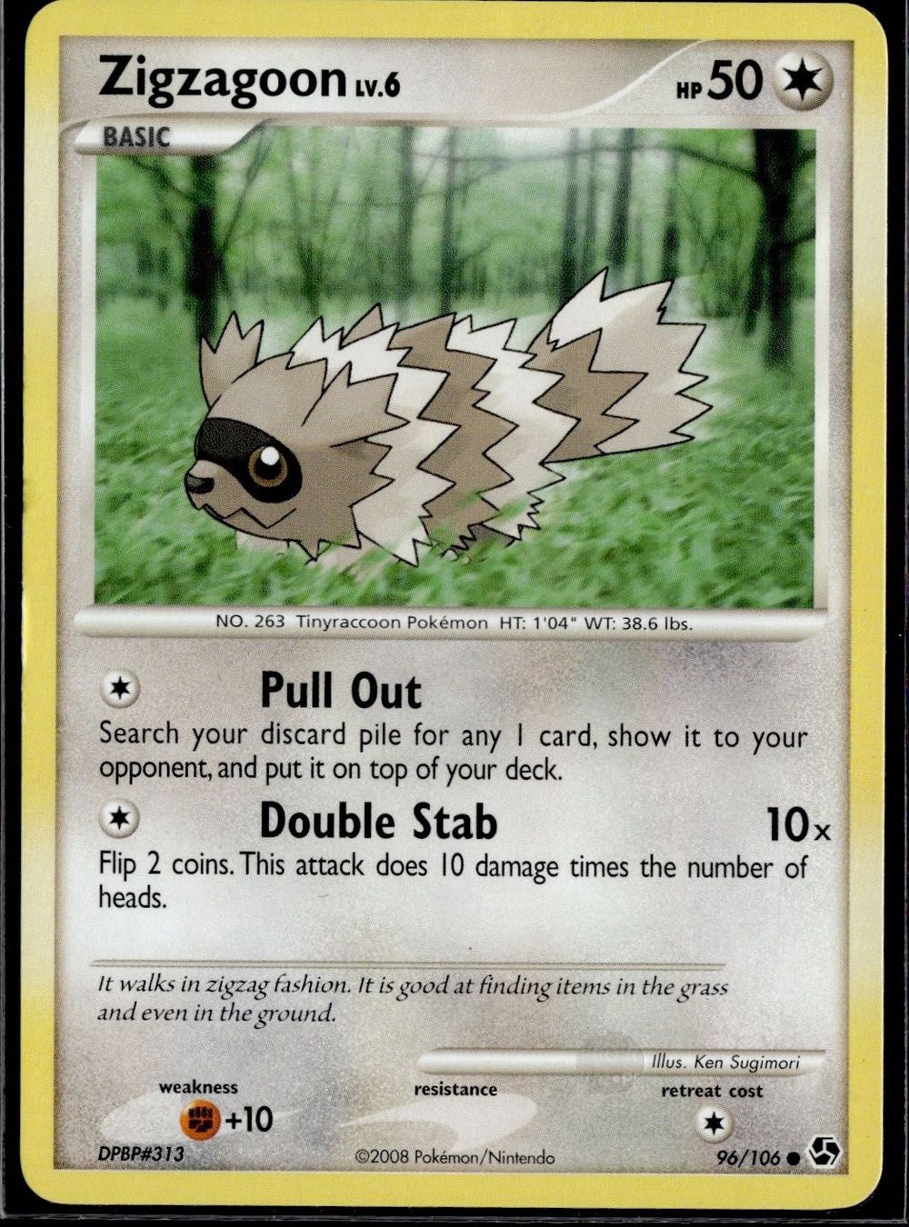 Pokémon Carte collezionabili: Zigzagoon 96/106 Great Encounters 2008 Pokémon – Usato da Zürich venduto da pokemon_cards