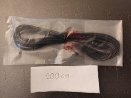 Cinch Kabel 200cm / schwarz