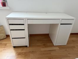 IKEA MICKE Schreibtisch weiss inkl. Schubladenelement
