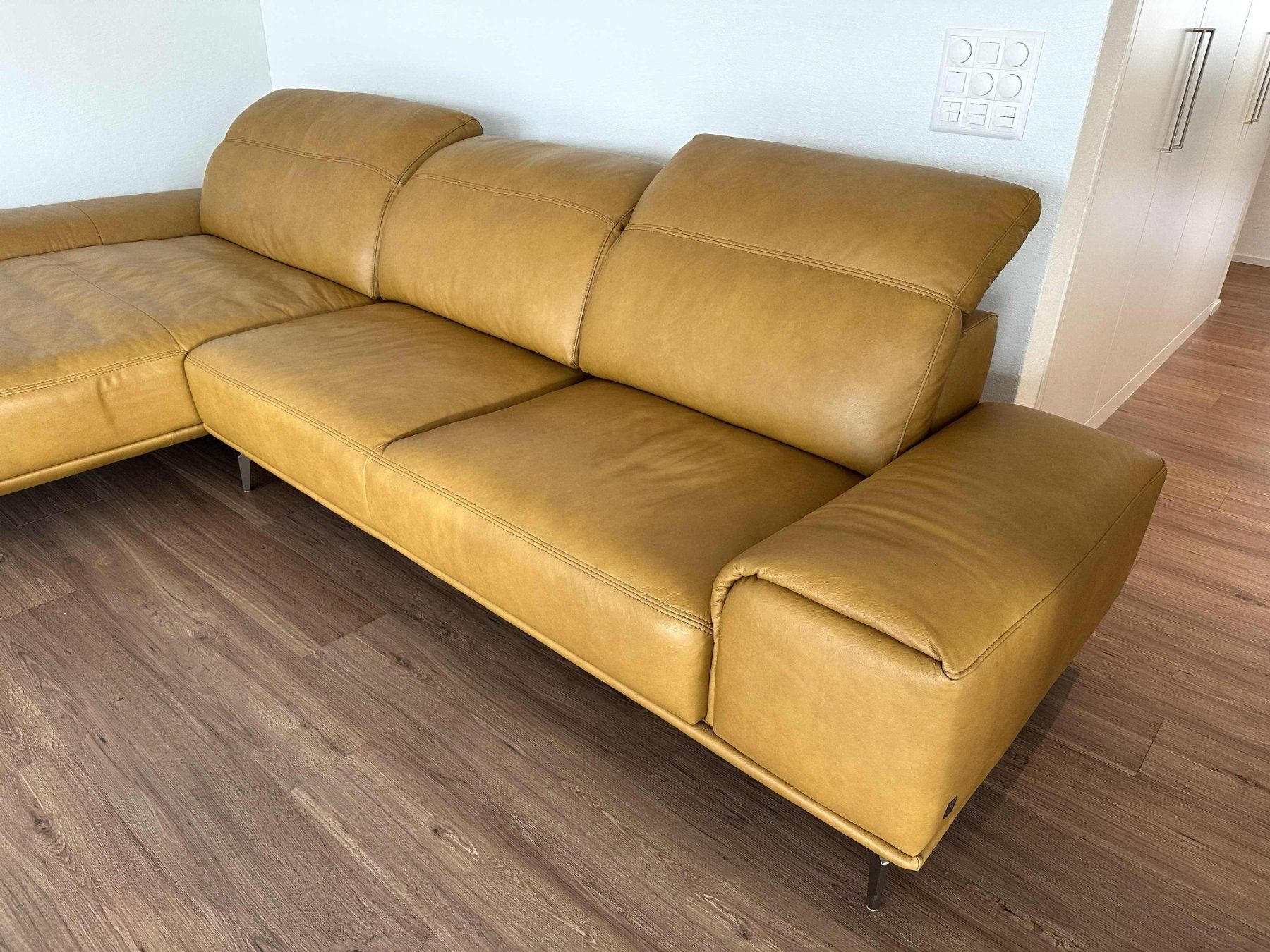 Musterring Sofas: Ecksofa Musterring Leder senfgelb – Neu (gemäss Beschreibung) aus Vaduz von Zao66 2