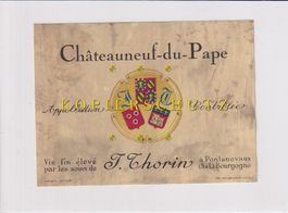 Etikette für Wein - Châteauneuf-du-Pape /bd