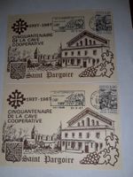 cartes postales avec timbresaintpargoire