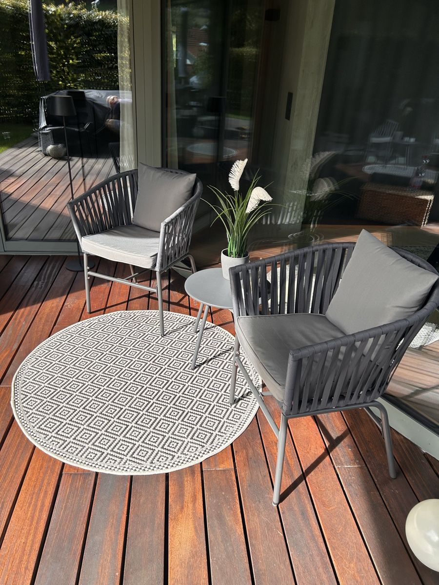 Sedie: Balkon Set, Gartenstuhlset, Gartenmöbel  – Usato da Uerkheim venduto da Pata180817 1