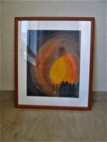 Signiertes Bild unter Glas