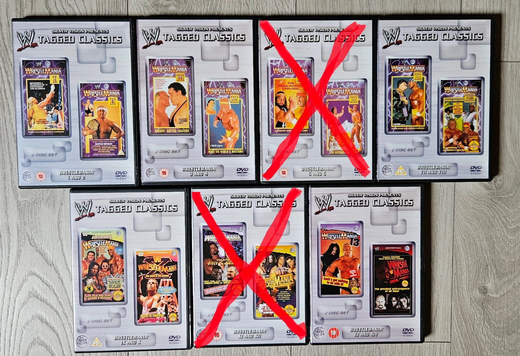 Tutti i DVDs: WWF WWE Westling Tagged Classics Wrestlemania – Usato da Brittnau venduto da leroyjethro