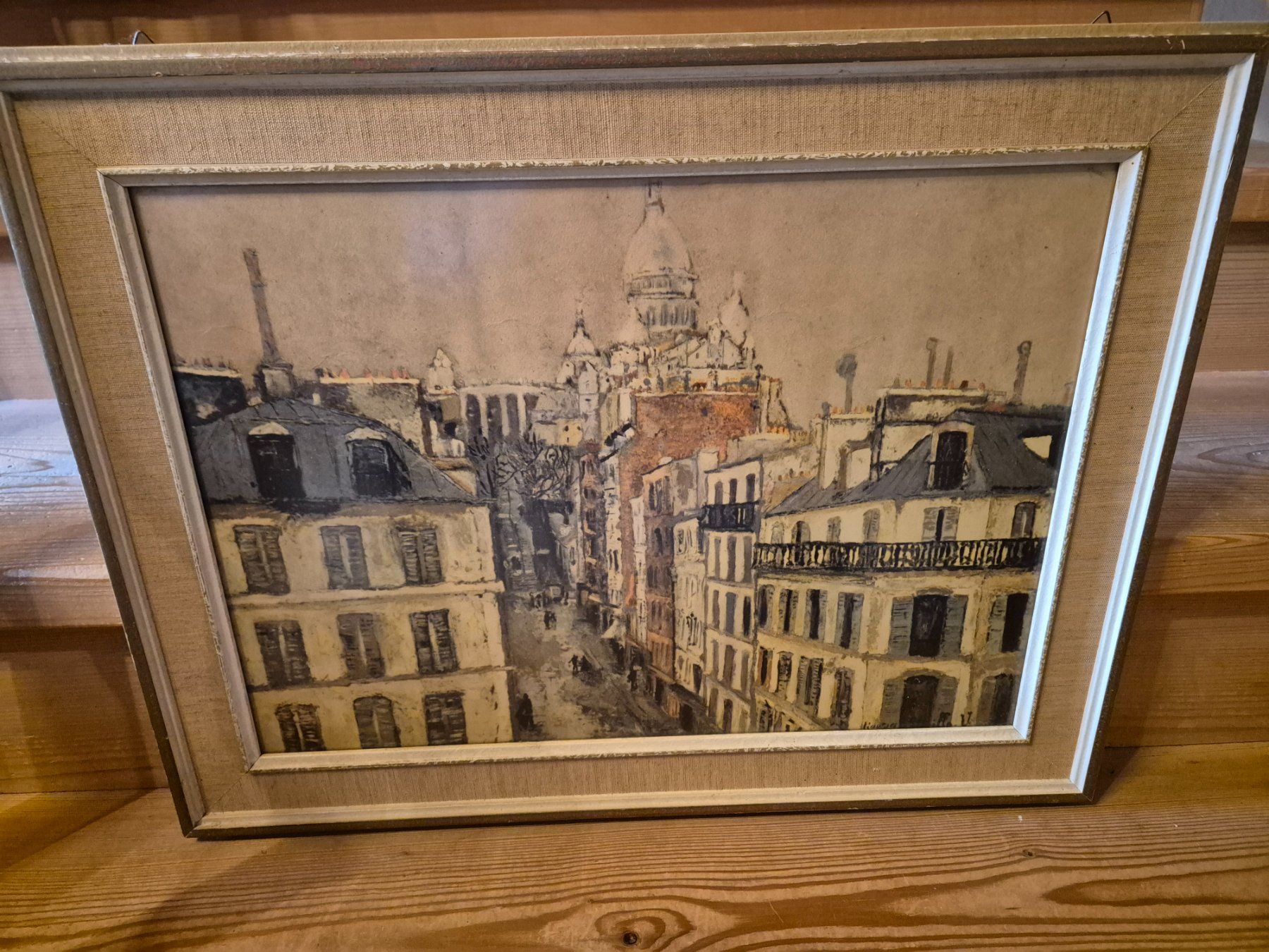 Grafica & Litografie: Lithographie Montmartre, Paris, gerahmt – Usato da Grandval venduto da ChezJerome