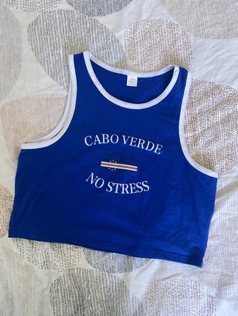 Débardeur bleu - Cabo Verde - taille L