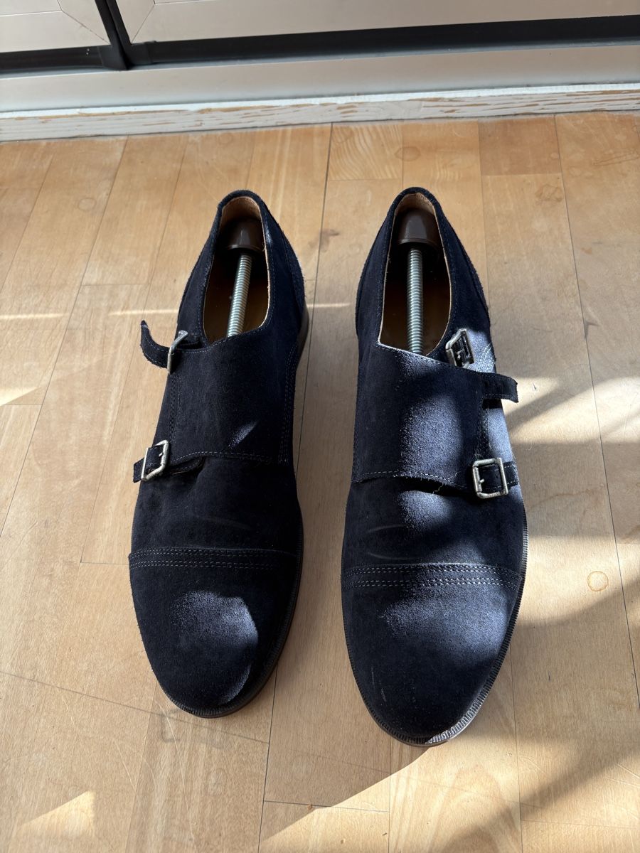 Massimo Dutti Chaussures hommes: Massimo Dutti Schuhe dunkelblau Wildleder  – D'occasion à Laupen ZH par Abarth95 1