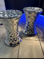 Tabourets design Kartell argentés, lot de 2 pièces