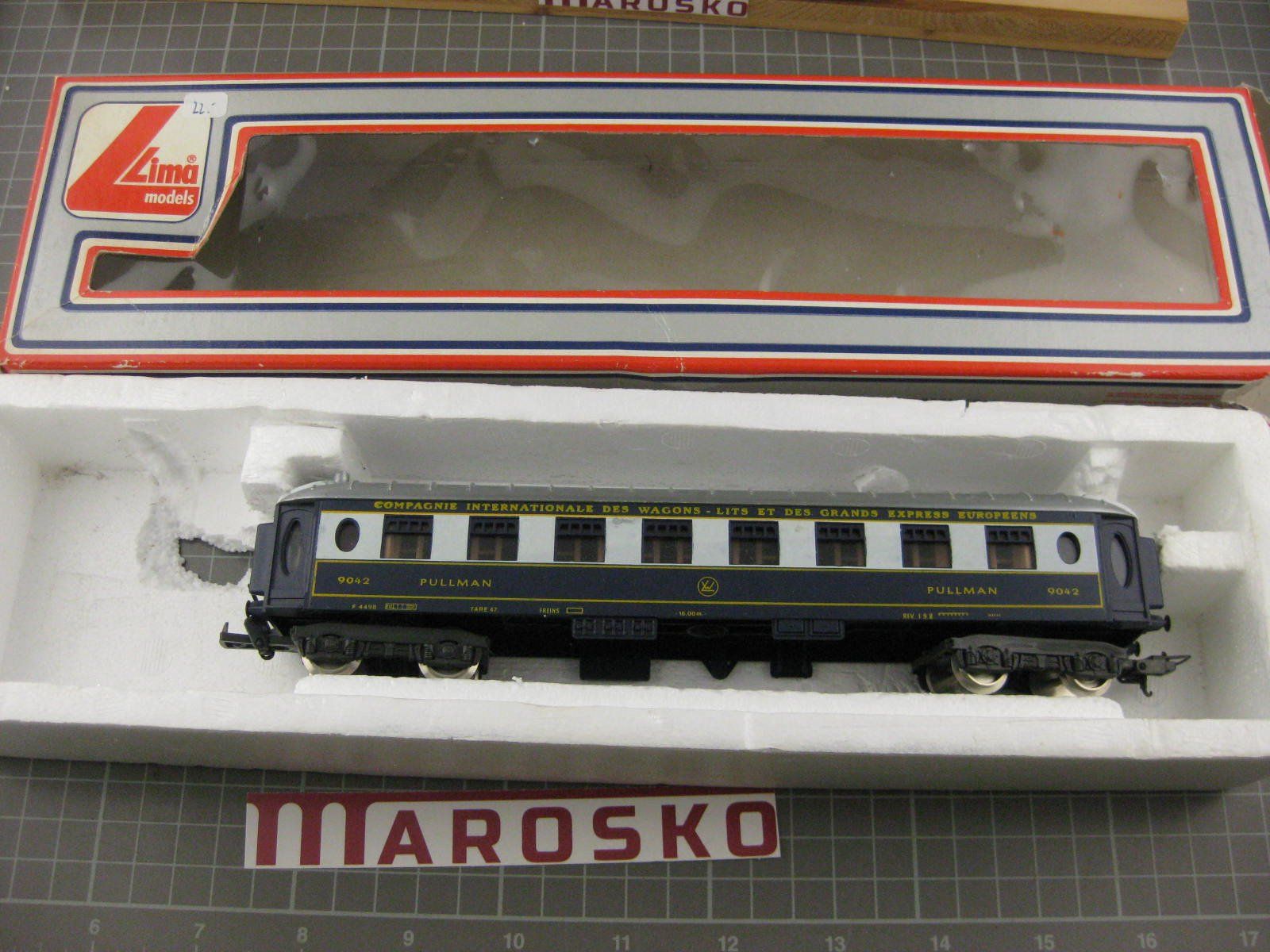 Lima Modellini di ferrovie: Lima Orient-Express Pullman Wagen, mit OVP, H0, DC – Usato da Malters venduto da Marosko 3