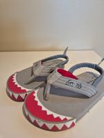 Flip-Flop, (Badeschuhe) grau/rot "Haifisch", Gr. 27