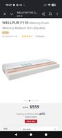 JYSK Wellpur Mattress (180x200 cm) – "As New" Condition