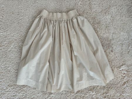 Baumwoll-Poplin Rock von Woolrich – Größe M | Beige