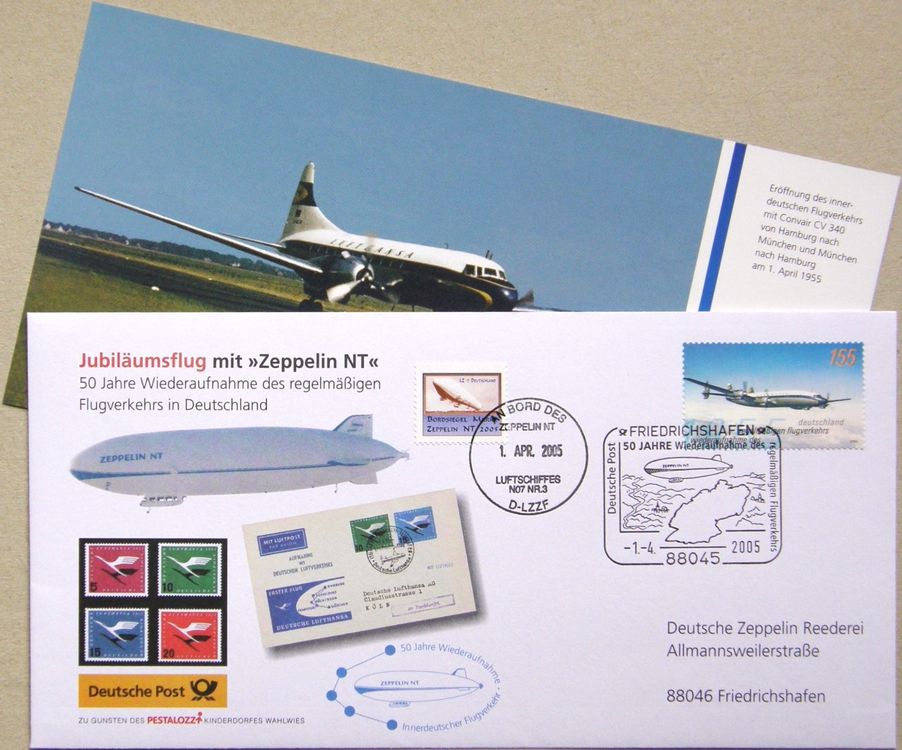 original DEUTSCHE POST ZEPPELIN NT 2005 Friedrichshafen (Gebraucht) in ...