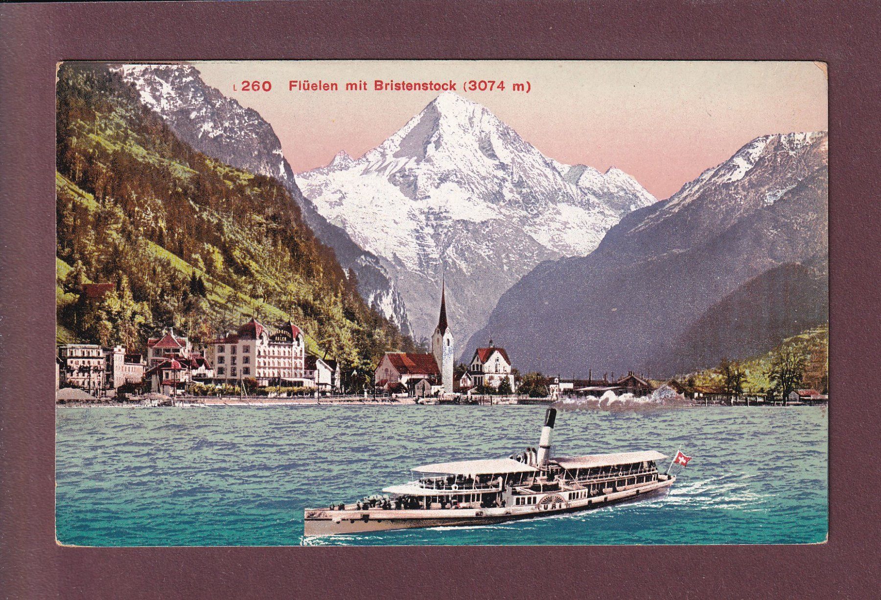 Cartoline postali: FLÜELEN - Schiff Uri – Usato da Pully venduto da nicecards