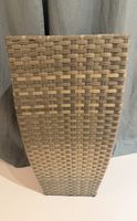 Hoher Polyrattan-Pflanzkübel 36×36×72 cm