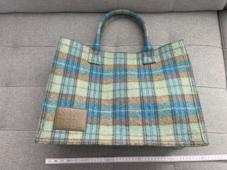 Sandro Paris Tasche aus Wolle, Tartanmuster