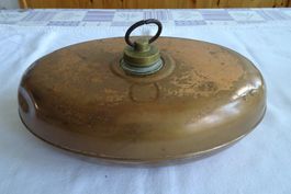 antiker Kupfer Topf oval mit Schraubdeckel