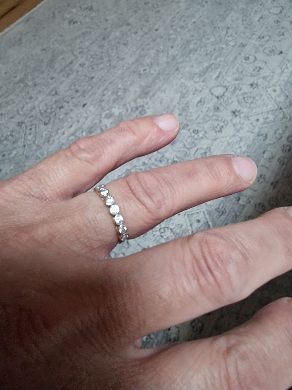 Ringe: Memory Ring mit Zirkonia Steinen Goldring – Neu (gemäss Beschreibung) aus Niederbipp von mer_qmc7 1