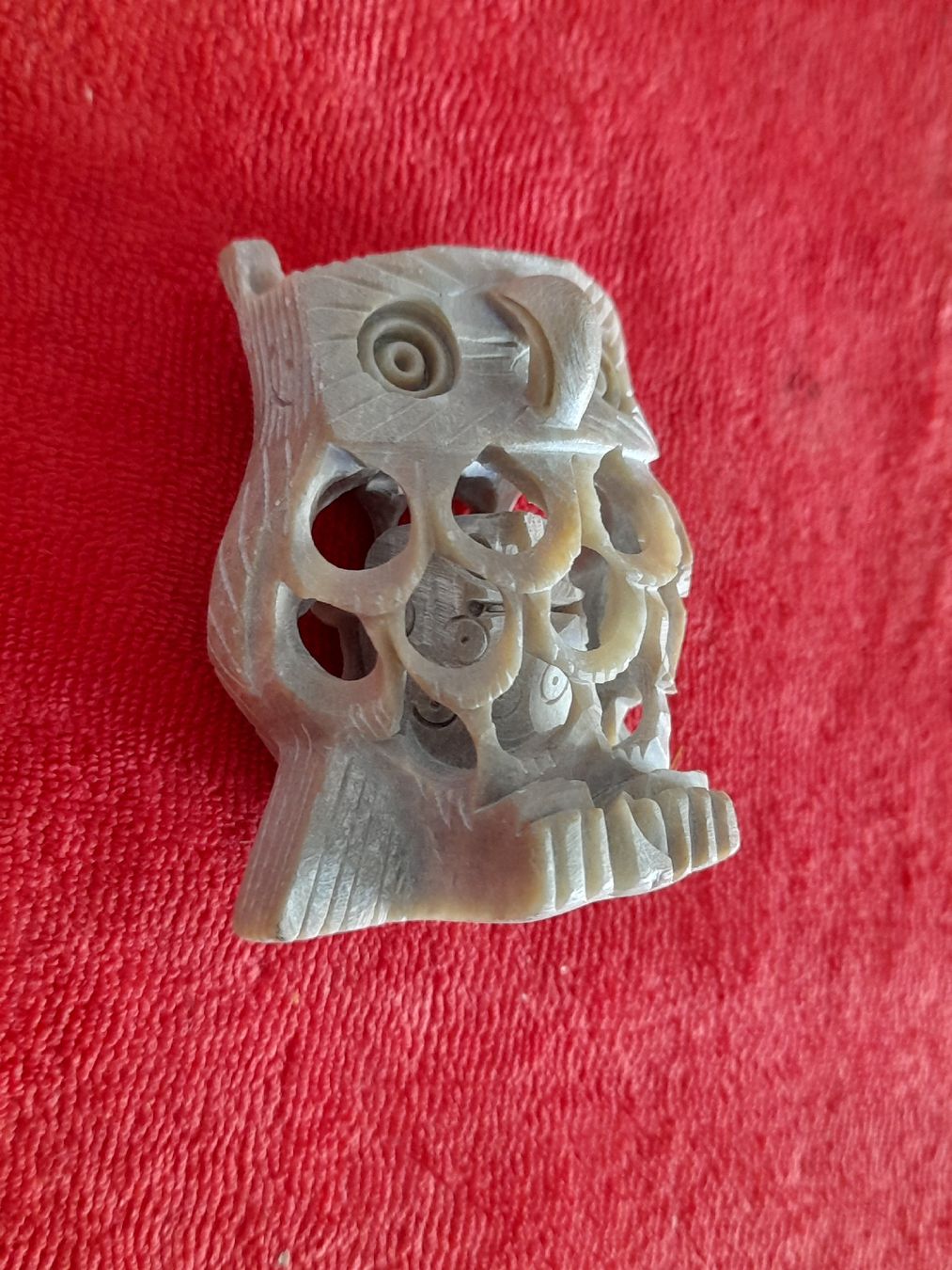 Statuette: Dekorative Eule aus Stein, Handarbeit, Top Zustand! – Usato da Winterthur venduto da Ufff512 1