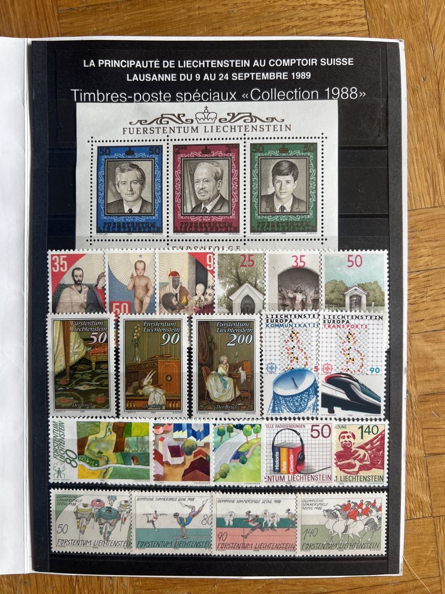 Alle Briefmarken: Timbre Liechtenstein Collection 1988 – Neu und originalverpackt aus Lausanne von Dri_Shop