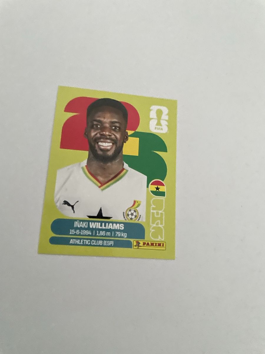 Panini Carte collezionabili: FIFA WM 2026 Inaki Williams GHA 15 – Nuovo (secondo la descrizione) da Winterthur venduto da Cobraforce
