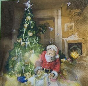 Tovaglioli: Serviette weihnachtsmann (w70) 2Stk. – Nuovo (secondo la descrizione) da Schlatt TG venduto da kreativ-atelier
