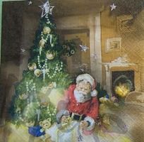 Serviette weihnachtsmann (w70) 2Stk.