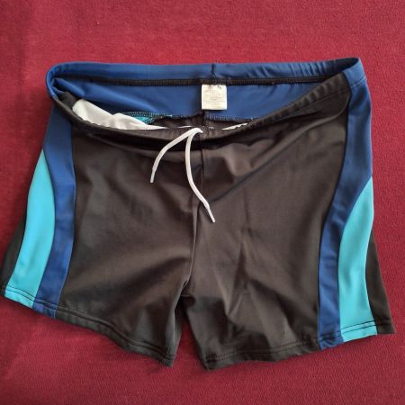Badehose schwarz blau türkis Grösse 176 wenig gebraucht