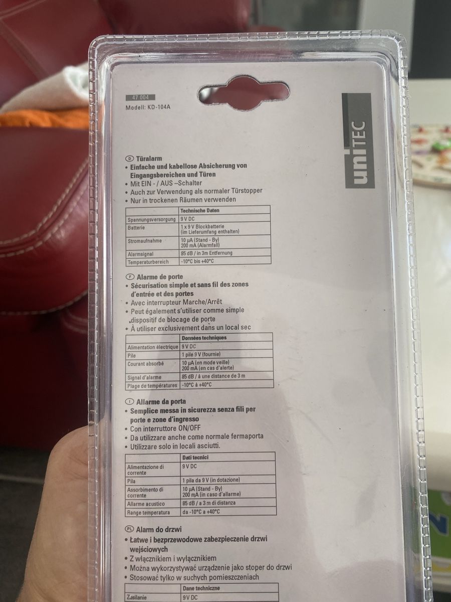Alarmanlagen: 5 ALARME POUR PORTE  – Neu und originalverpackt aus Reconvilier von kek2732 2