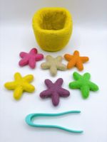 Lovevery Transfer Tweezers Felt Stars Transferspiel mit Filz