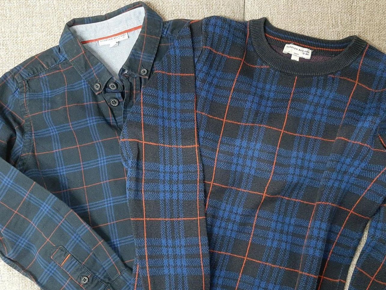 Lotti & Set di vestiti: Hemd + passendem Pullover HAMPTON BAYS. Blau,116/6J.WIE NEU! – Usato da Zumikon venduto da Boutique_Bella_Valle