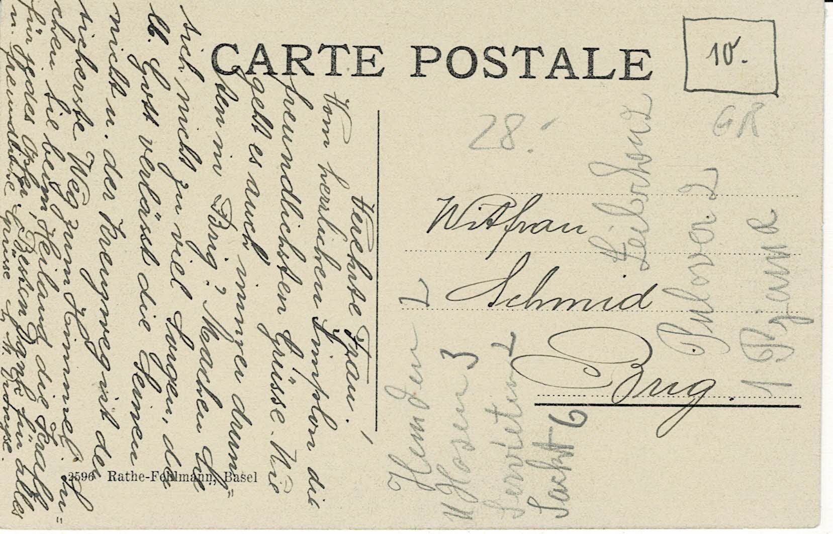 Cartoline postali: ALVENEU-BAD GR beschr. ca 1920! – Usato da Hergiswil NW venduto da Kartenfrau 1