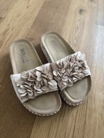 Sommer-Pantoletten Beavita, neuwertig, Gr. 37, Beige