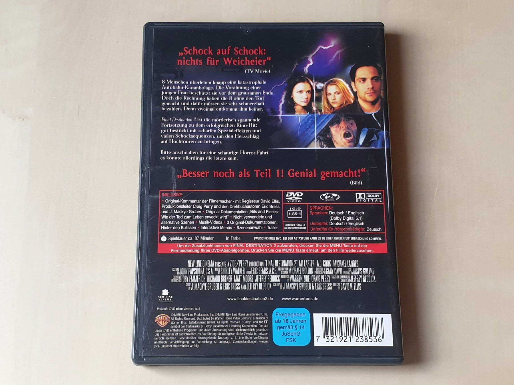 Tutti i DVDs: Final Destination 2 – Usato da Stansstad venduto da collectorsshop 1