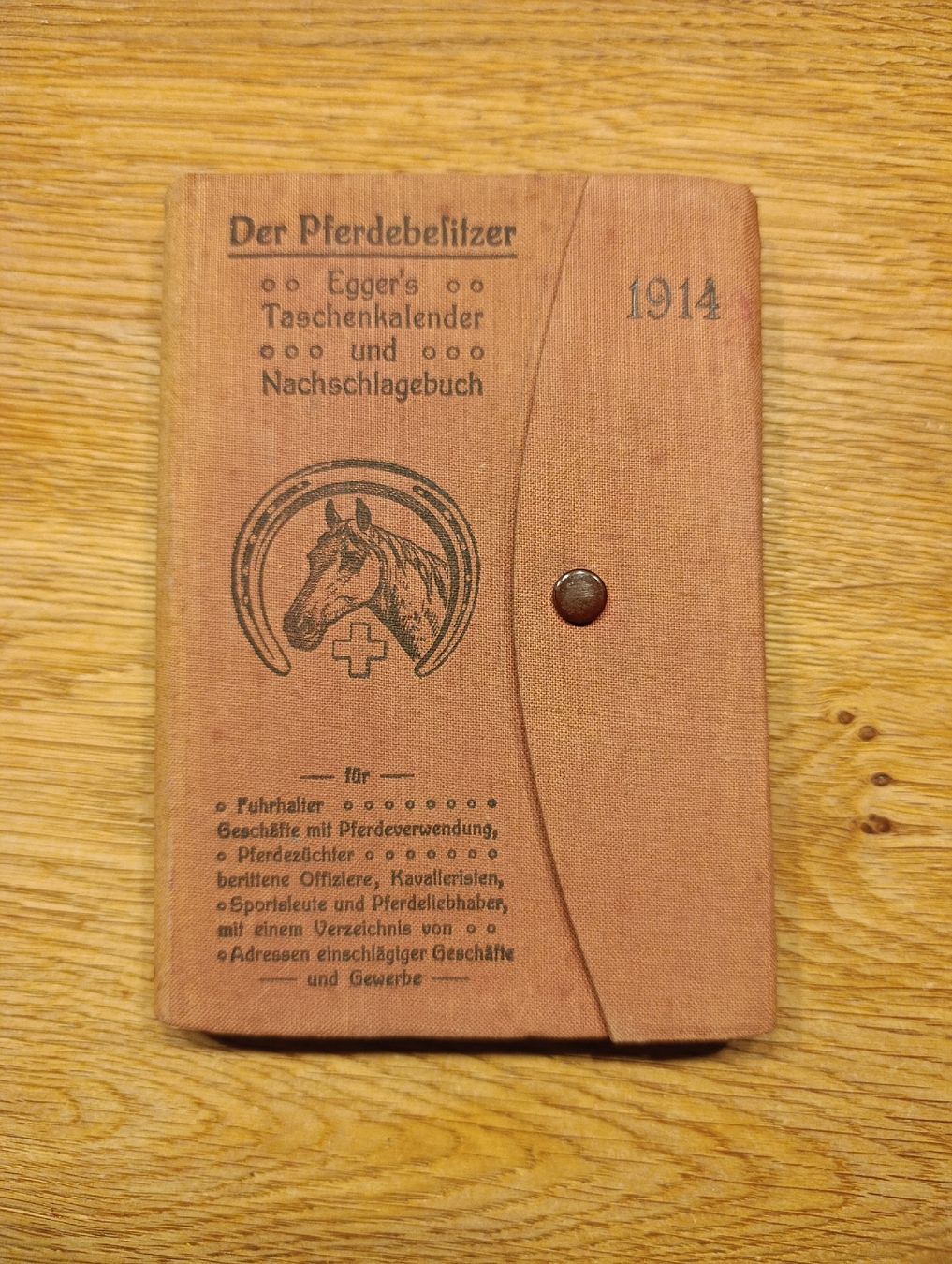 Libri: Antiker Pferdebesitzer Taschenkalender von Egger, 1914 – Usato da Dietwil venduto da Larilon