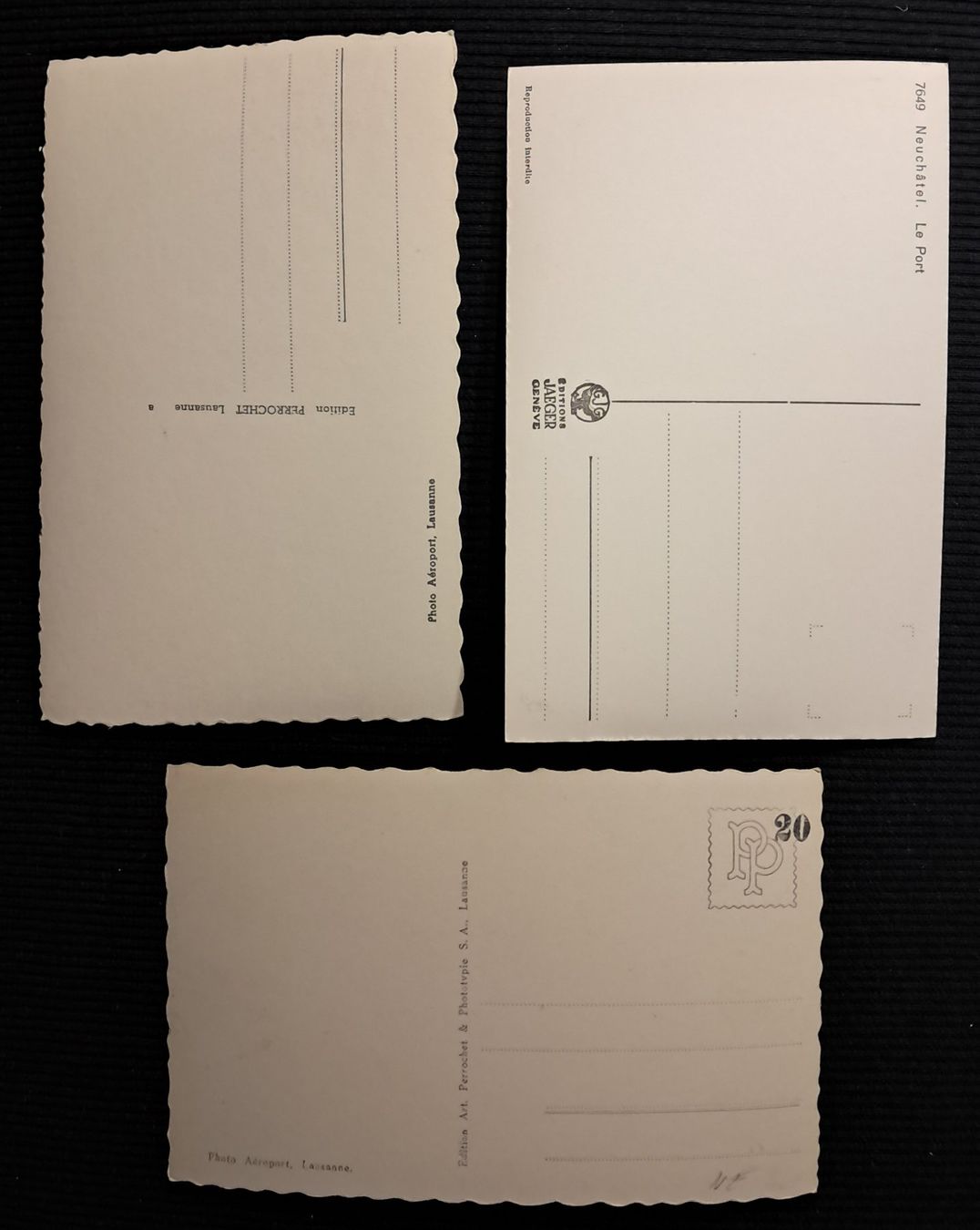 Cartoline postali: 3 CP NEUCHATEL – Usato da Ponto Valentino venduto da giorgia06 1