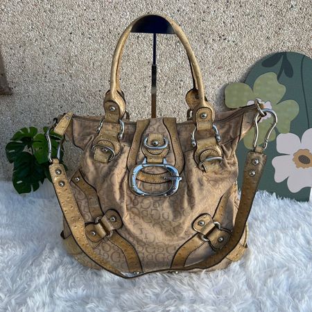Guess Handtasche Beige Top Zustand Herbst Trend Vintage