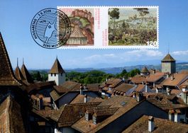 Maximumkarte Schlachten-Jubiläum Murten