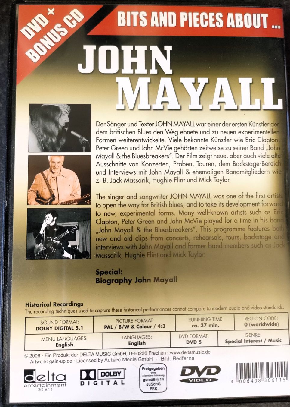Tutti i DVDs: DVDE: John Mayall – Usato da Rheineck venduto da han_c85z 1