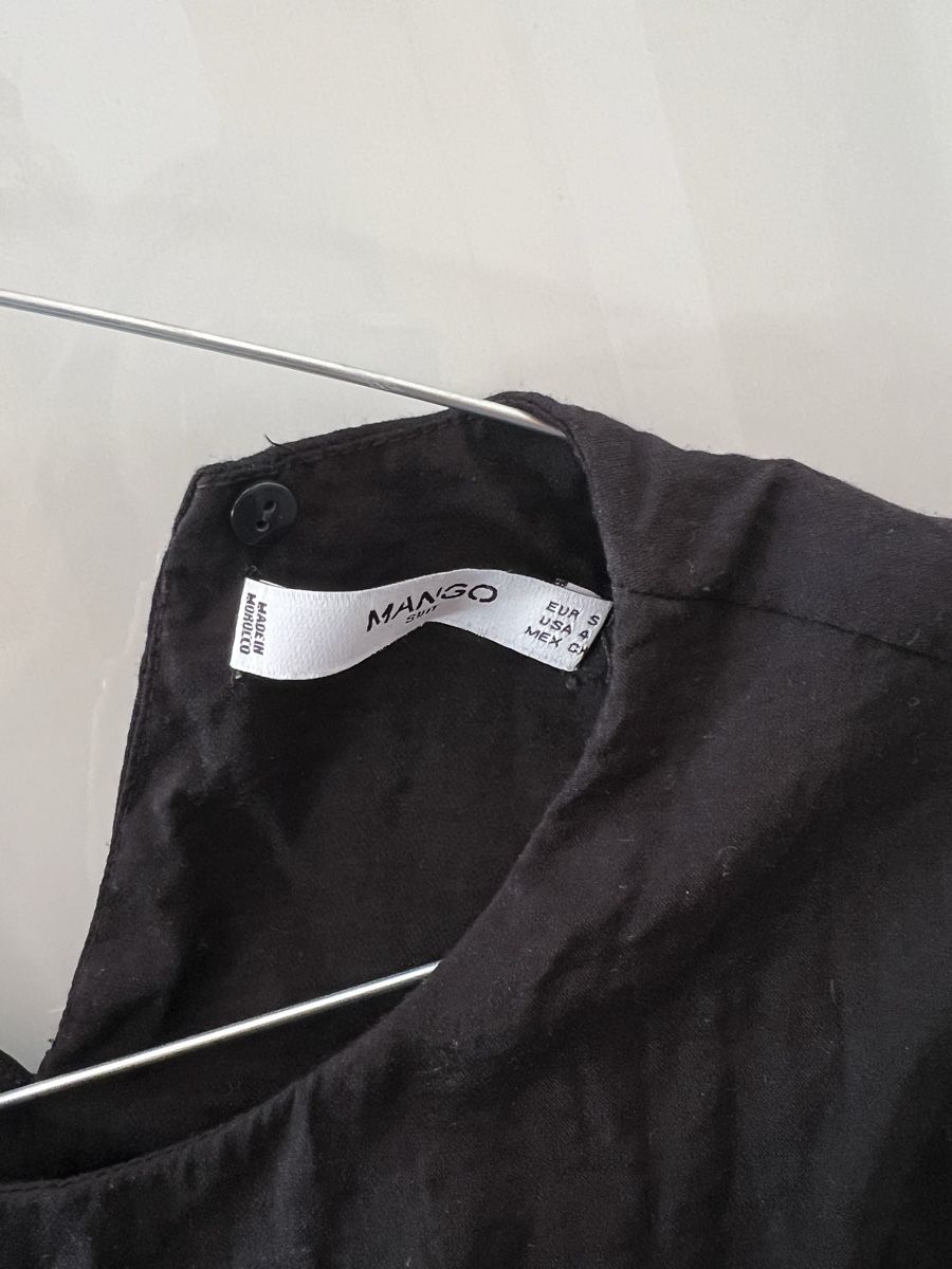 Mango Camicette: Mango, Bluse mit Spitze, Schwarz, S – Usato da Grindelwald venduto da wand_24 2