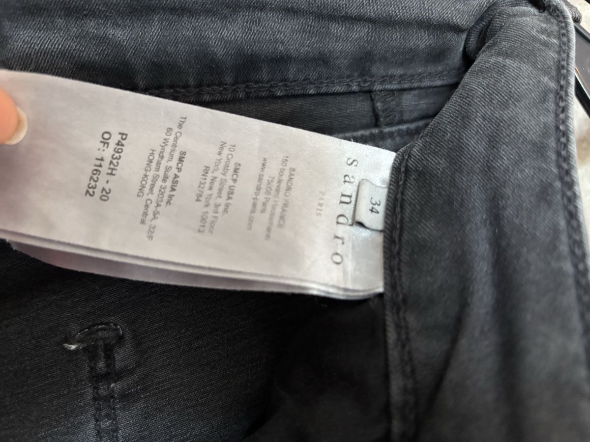 Sandro Jeans: graue Stretch-Jeans SANDRO Gr. 34 – Usato da Bottighofen venduto da lwa_11686 5