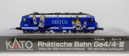 N- "MOB"- Loc Ge 4/4 III  8001 - Livrée "TESTUZ"
