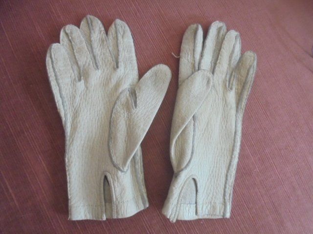 Gants & mitaines : Handschuhe Leder Ecru Gr. 7 1/4 – D'occasion à Hinwil par Glasperlen 1