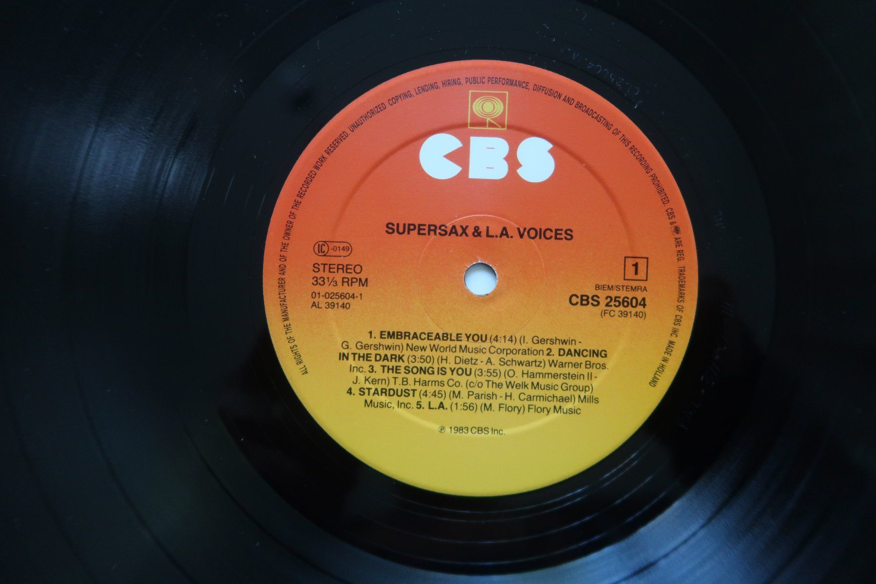 Dischi in vinile: SUPERSAX & L.L.. VOICES - ST - VINYL LP – Usato da Basel venduto da Patiscat 2