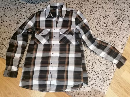 Chemise, chemise à carreaux, haut, blouse