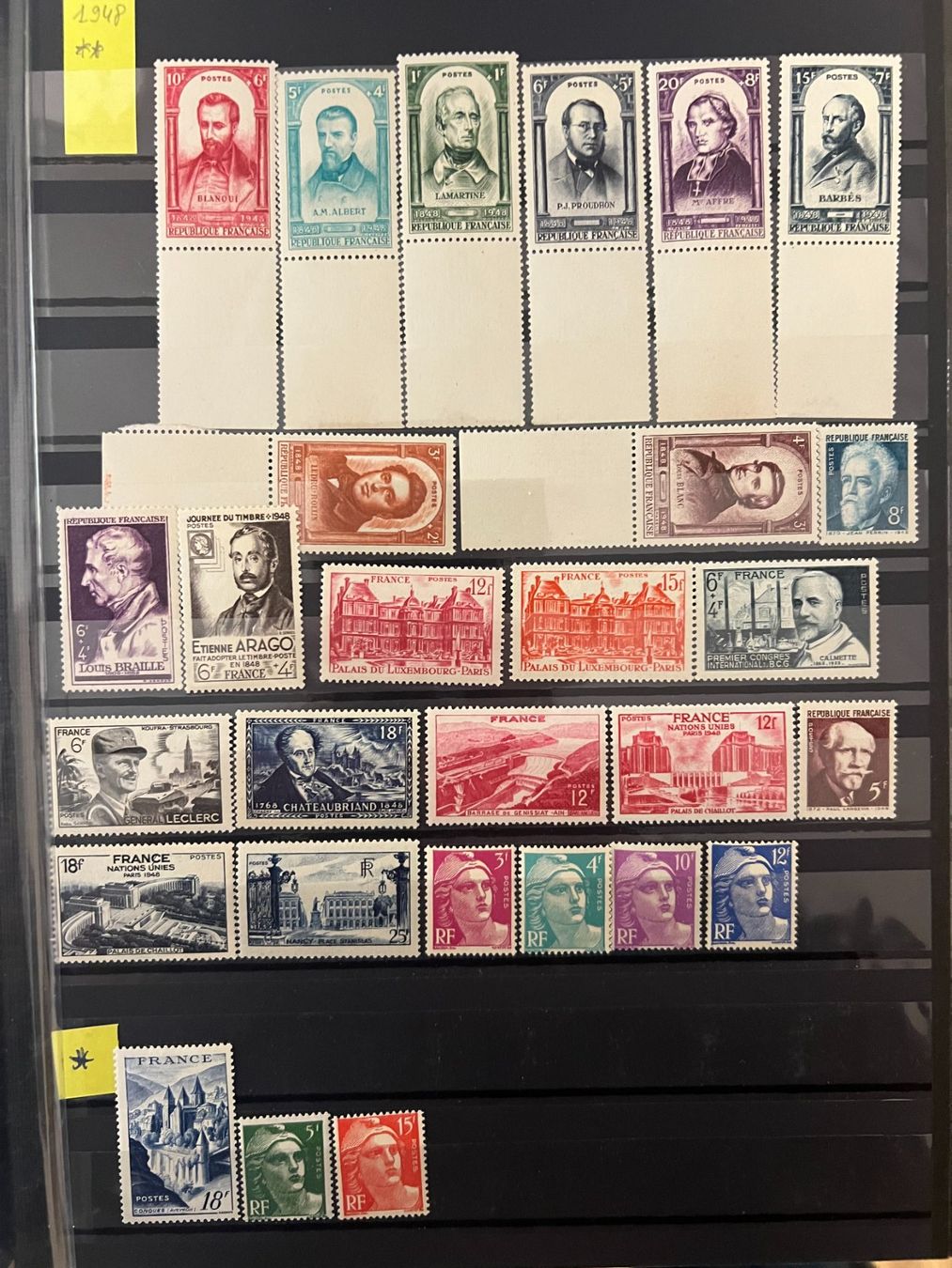 Alle Briefmarken: Année complète 1948 Neufs** – Neu und originalverpackt aus Lausanne von ffhoud